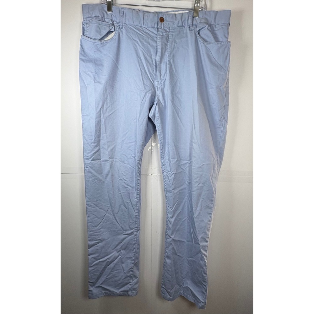 Polo Ralph Lauren Men's Cotton Twill With Stretch Pants 38x 32‎ Light Blue